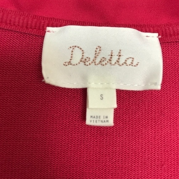 Anthropologie | Deletta Lokka Red Tunic Chiffon S - Picture 7 of 8
